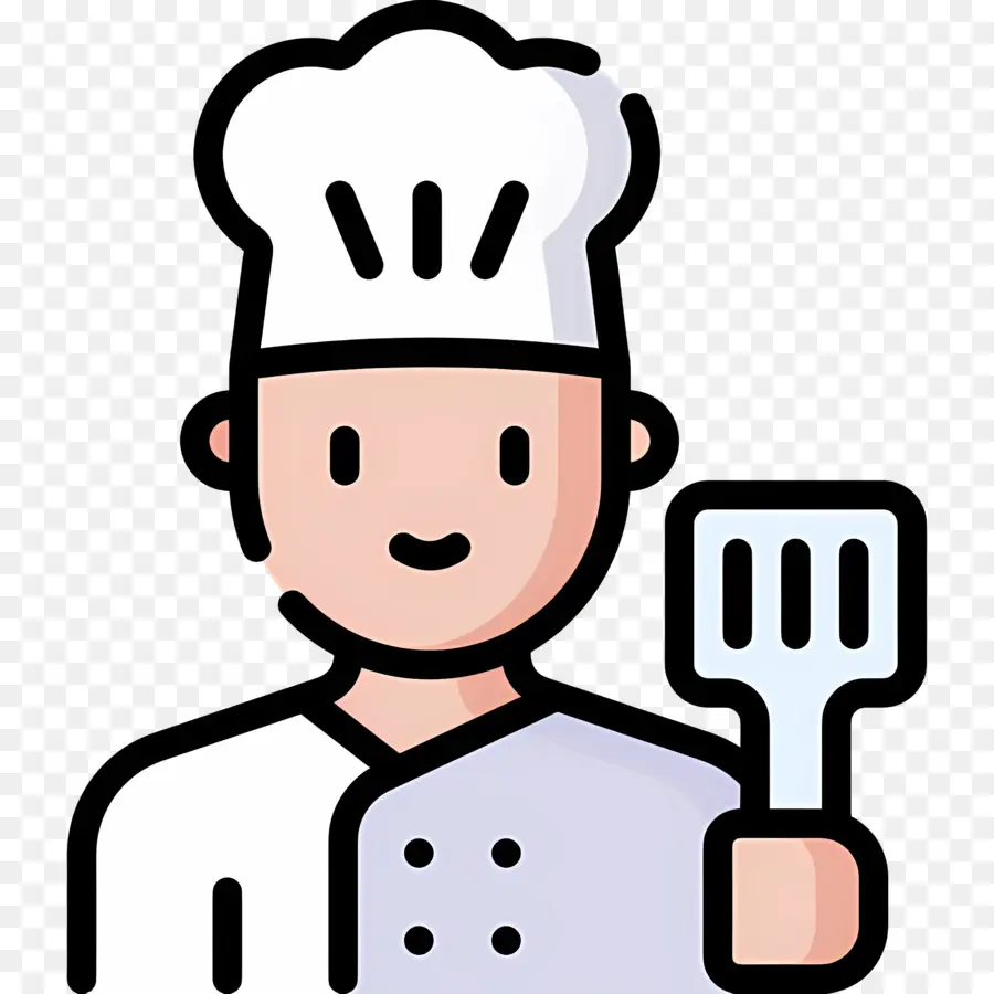 Koki，Koki Dengan Spatula PNG