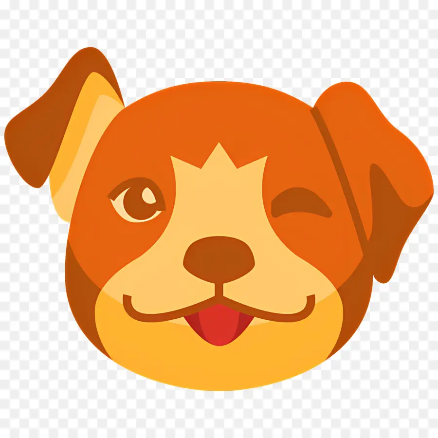 Emoji Anjing，Anjing Memerah PNG