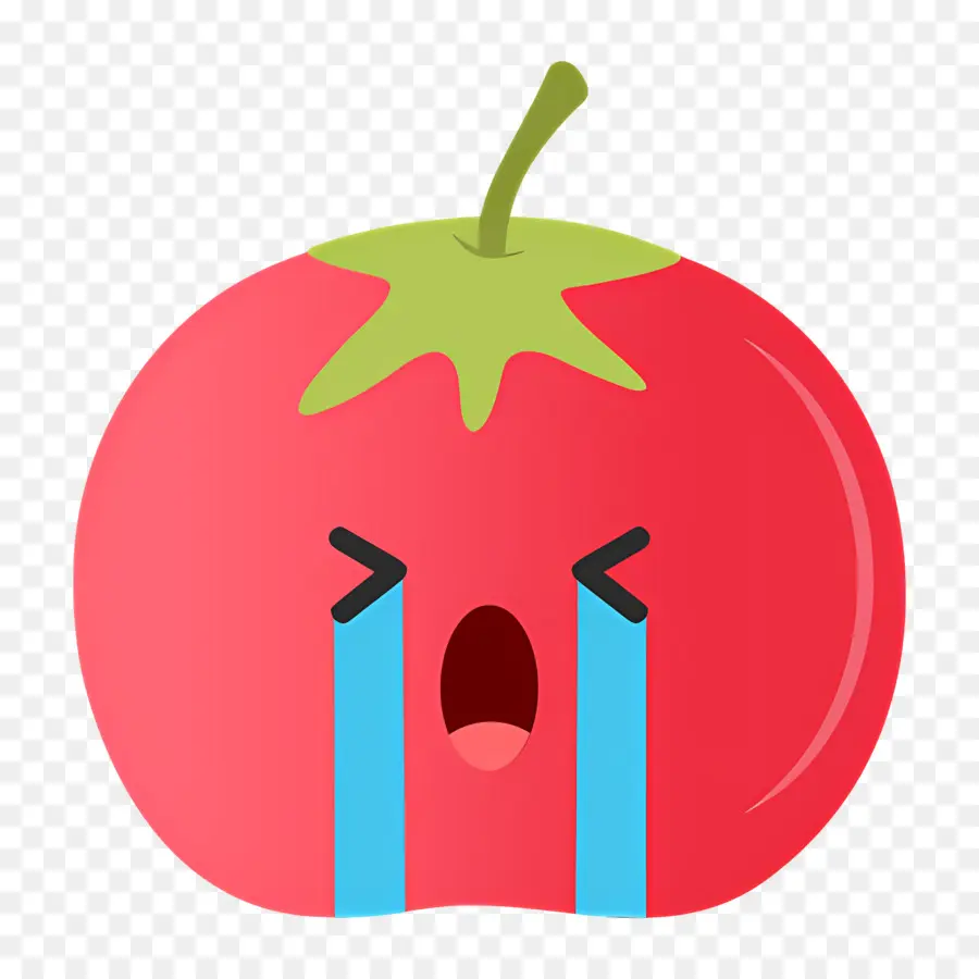 Emoji Menangis，Tomat Menangis PNG