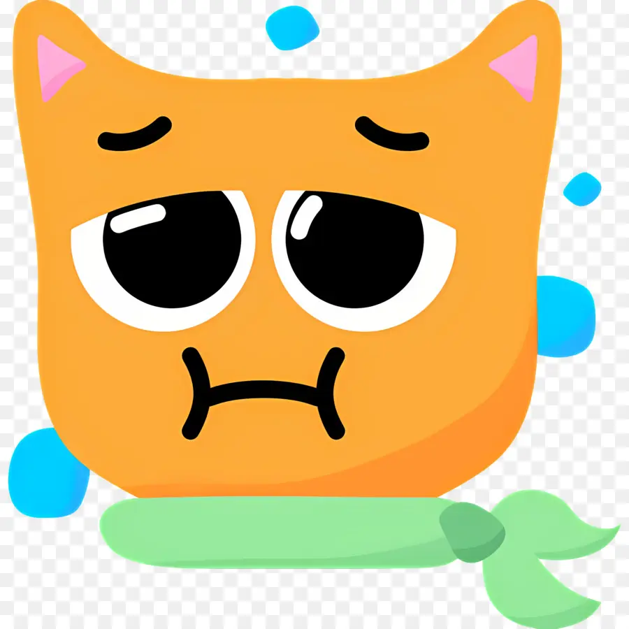 Emoji Kucing，Kucing Sedih PNG