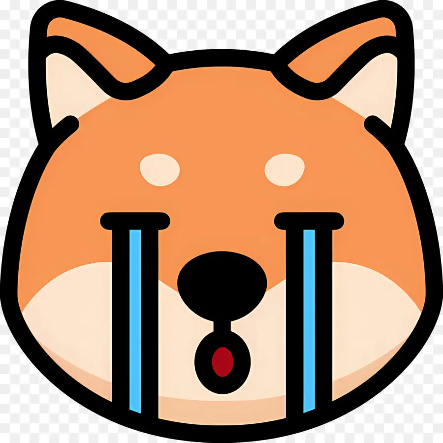 Emoji Menangis，Anjing Menangis PNG