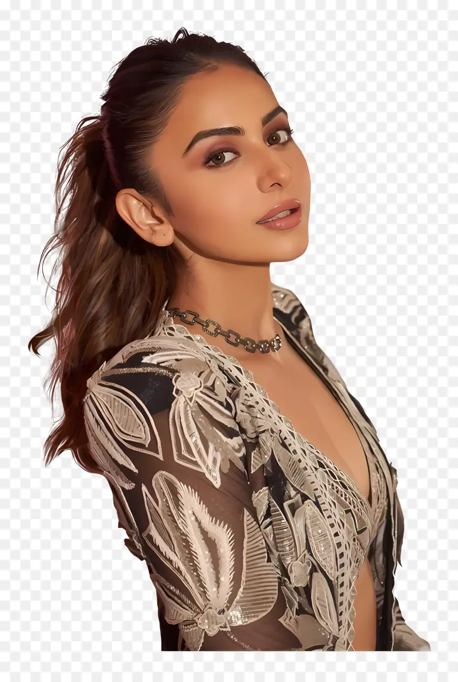 Rakul Preet Singh，Pakaian Bunga PNG