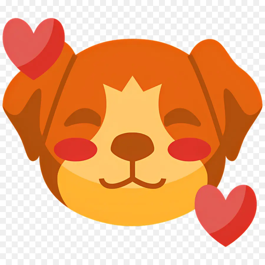 Emoji Anjing，Anjing Memerah PNG