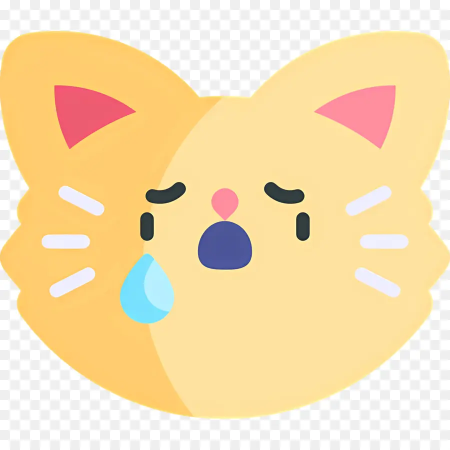 Emoji Kucing，Kucing Menangis PNG