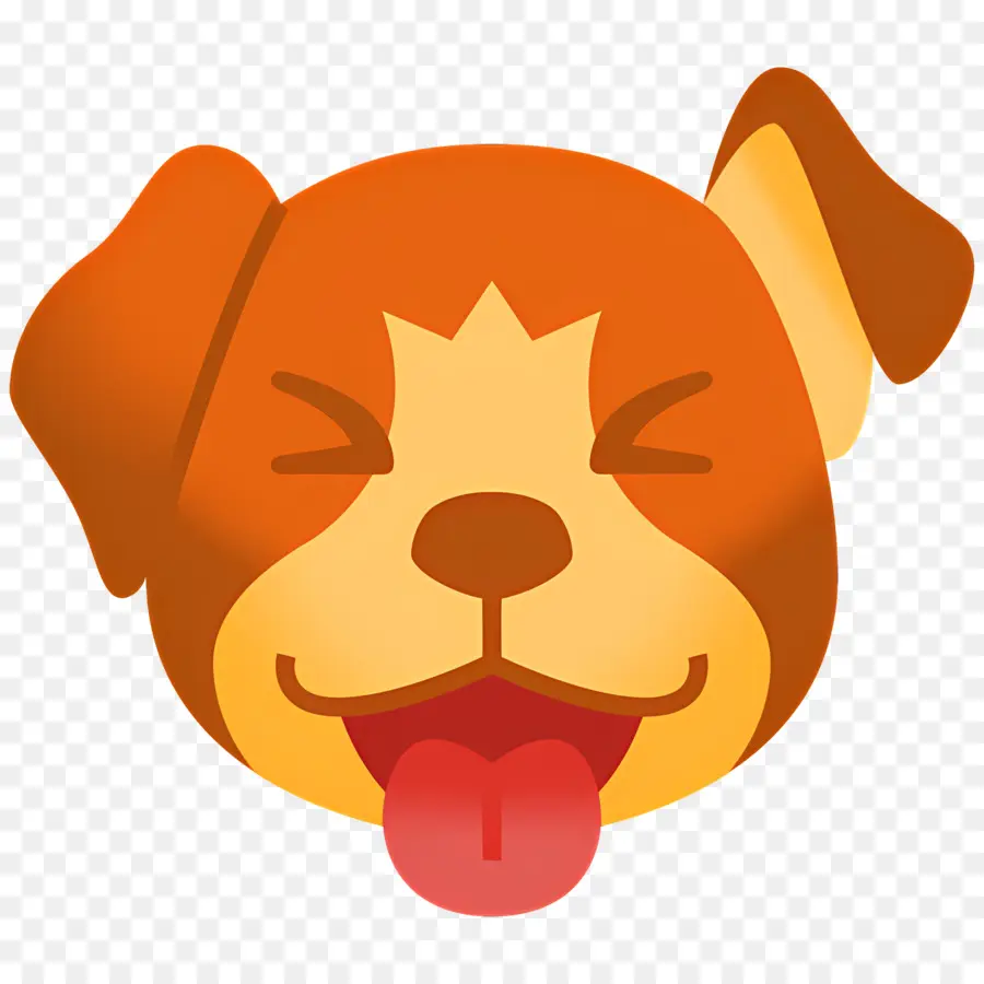 Emoji Anjing，Anjing Memerah PNG