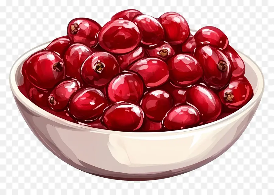 Kenikmatan Cranberry，Semangkuk Cranberry PNG