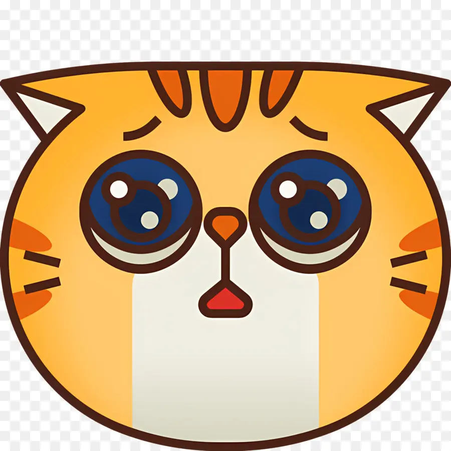 Emoji Kucing，Kucing Sedih PNG