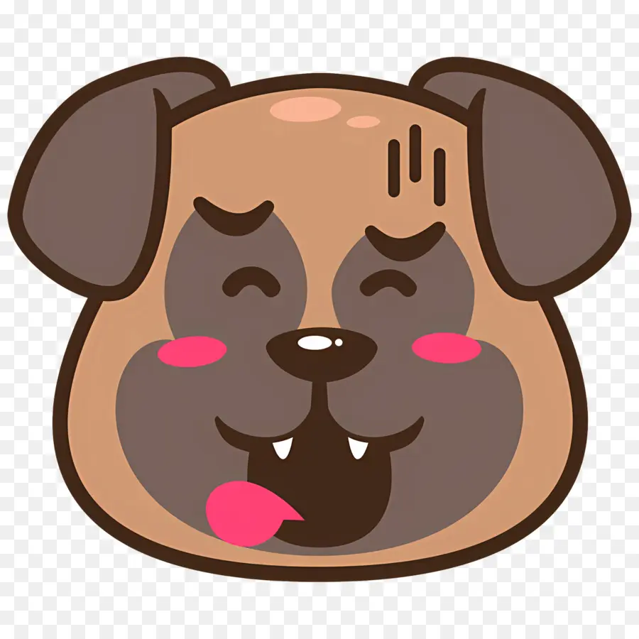 Emoji Anjing，Wajah Anjing PNG