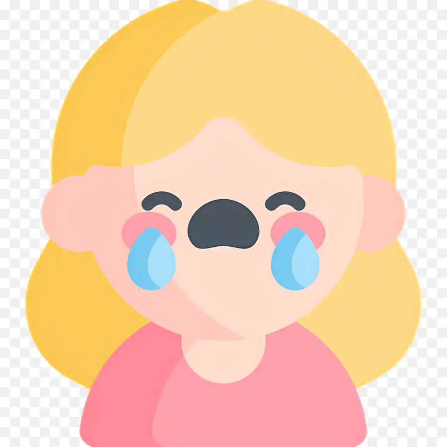 Emoji Menangis，Wajah Menangis PNG