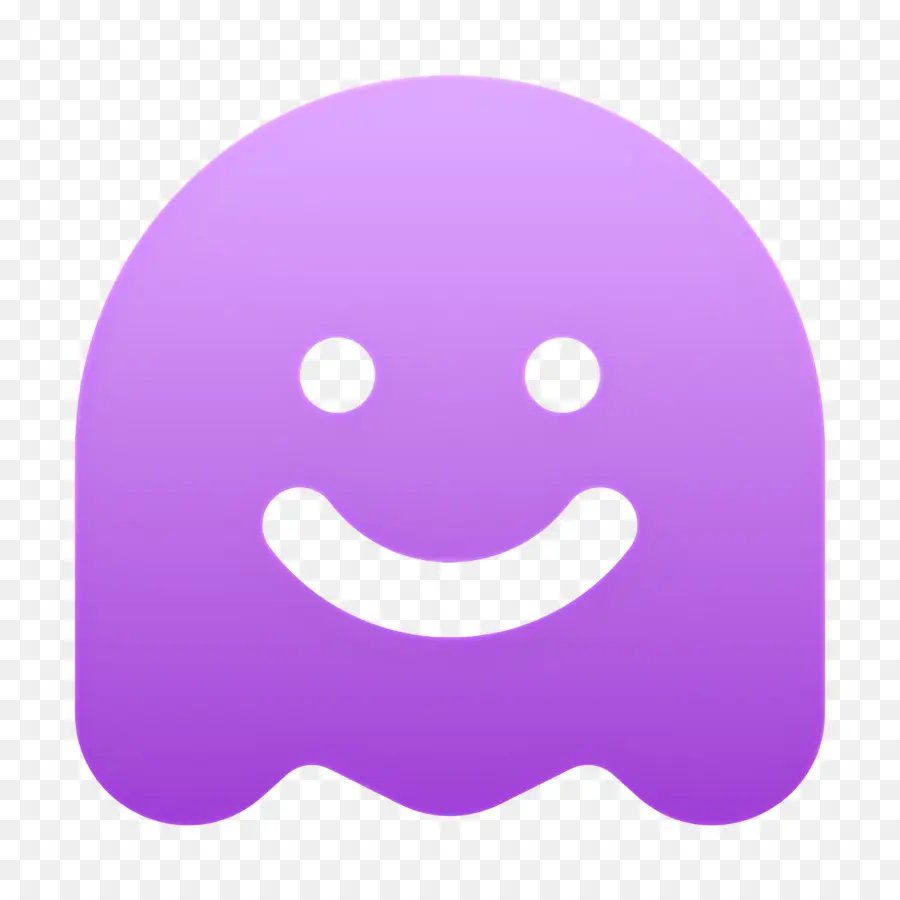 Emoji Hantu，Hantu Tersenyum PNG