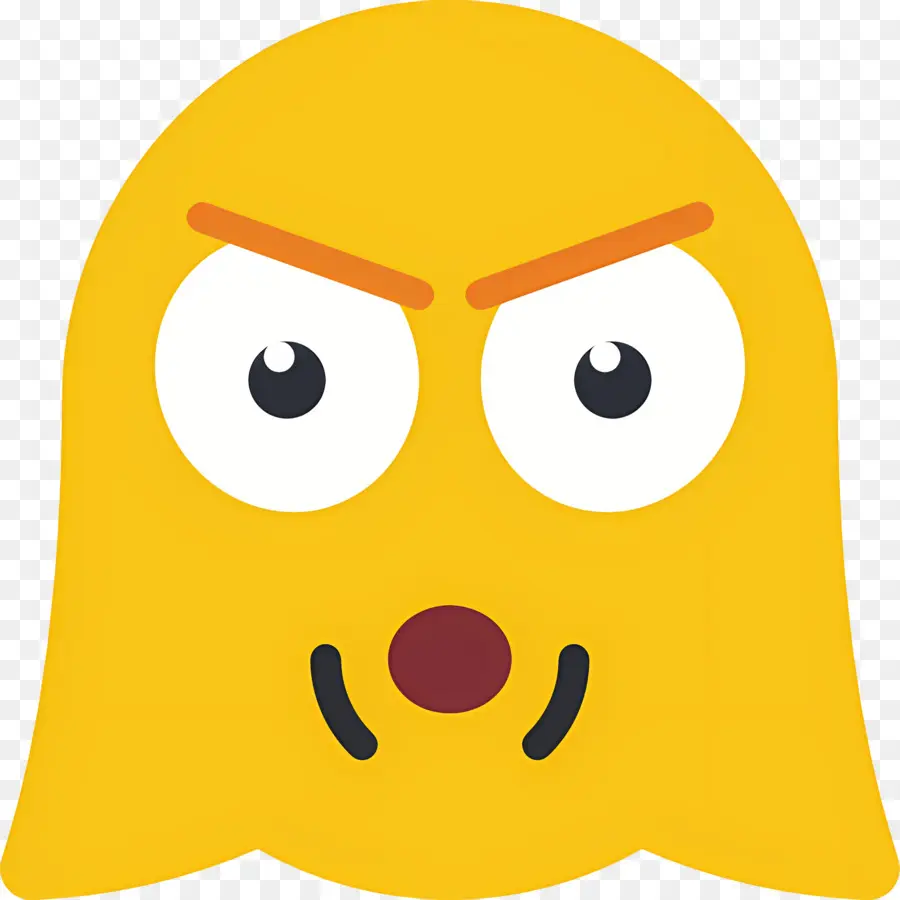 Emoji Hantu，Hantu Yang Marah PNG