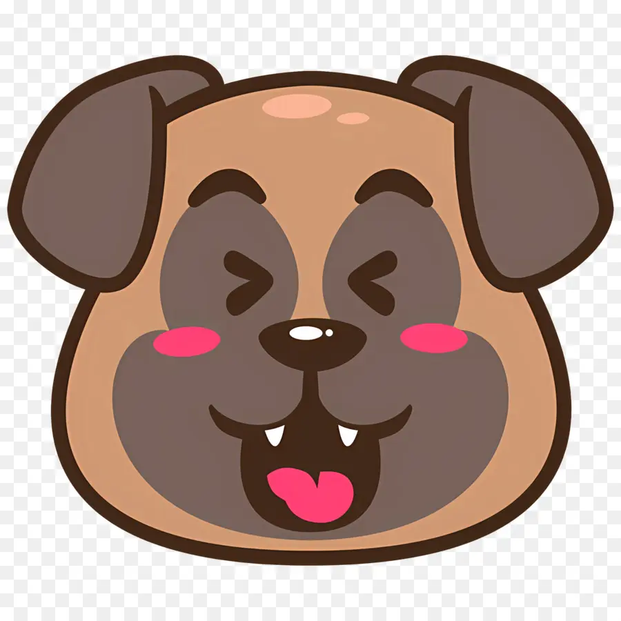 Emoji Anjing，Wajah Anjing PNG