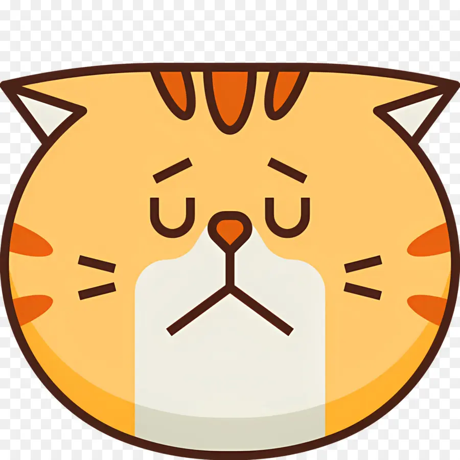 Emoji Kucing，Kucing Sedih PNG