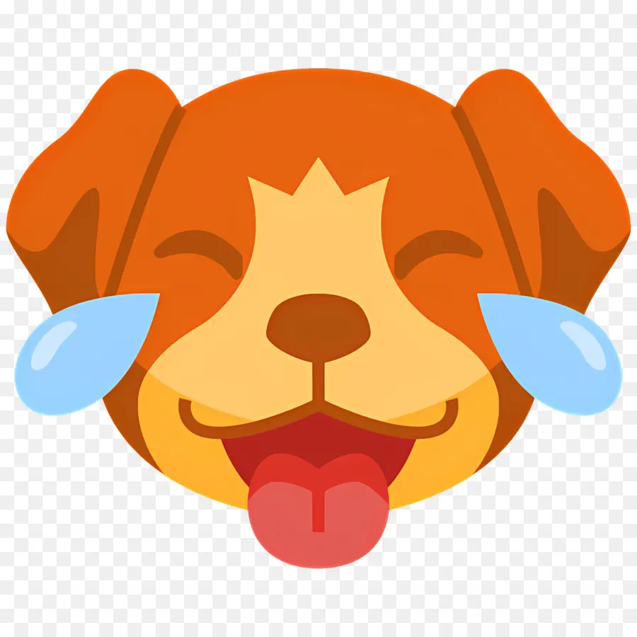 Emoji Anjing，Anjing Tertawa PNG