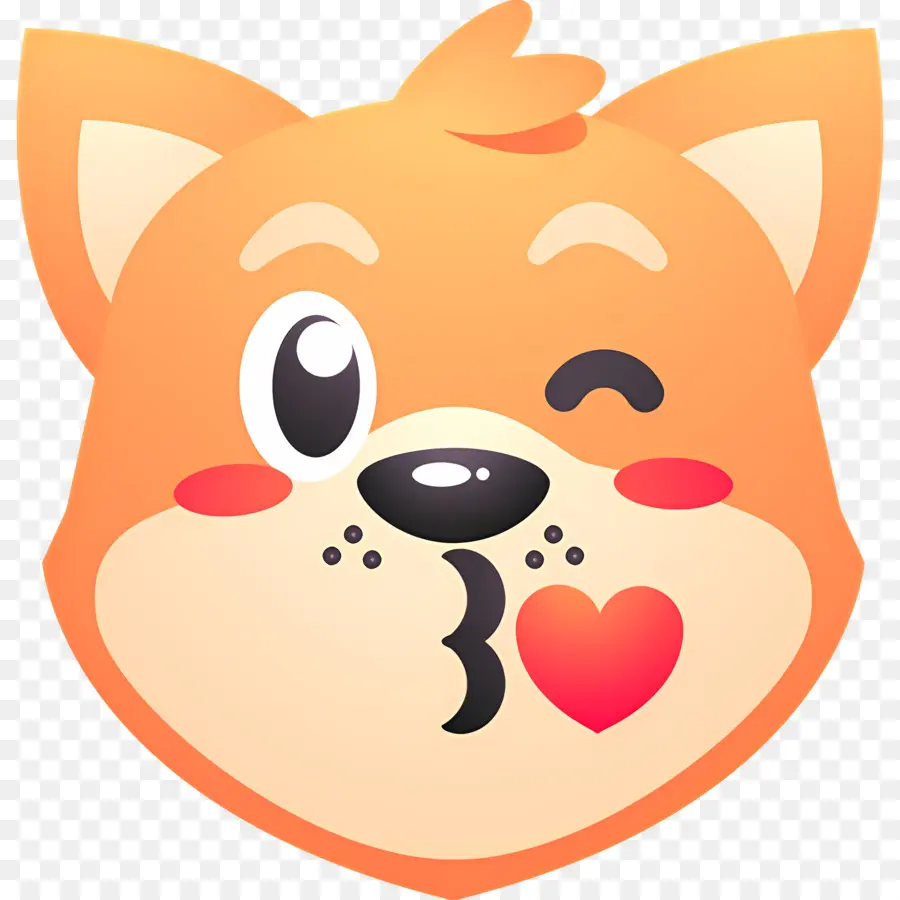 Emoji Anjing，Anjing Tertawa PNG