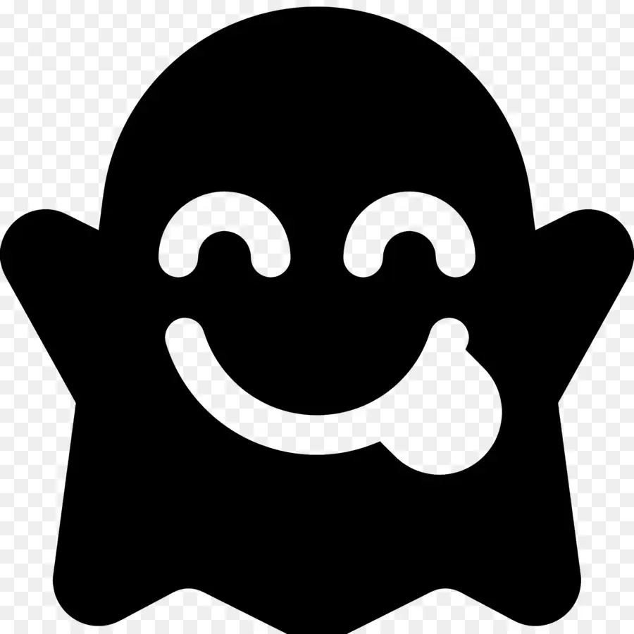 Emoji Hantu，Hantu Tersenyum PNG