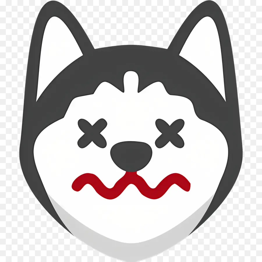 Emoji Anjing，Anjing Mengedipkan Mata PNG