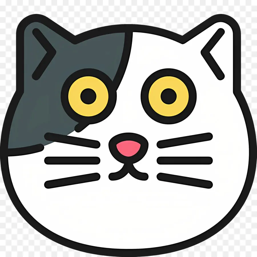 Emoji Kucing，Wajah Kucing PNG