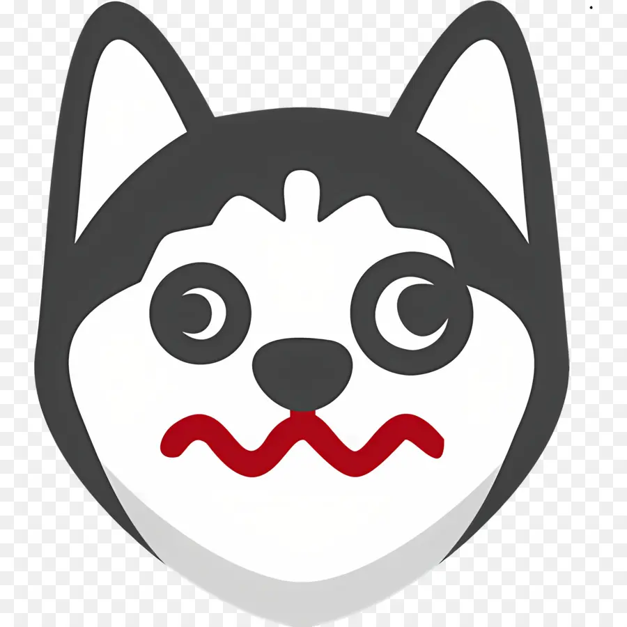 Emoji Anjing，Anjing Mengedipkan Mata PNG