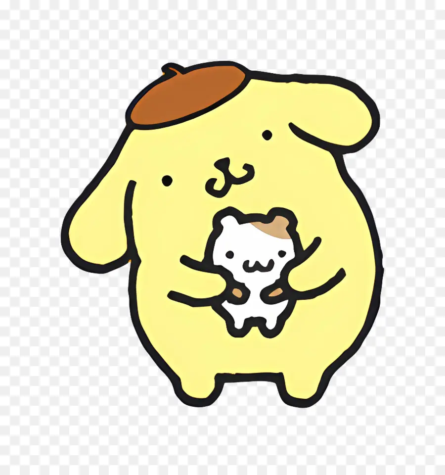 Pompompurin，Karakter Kuning Dengan Mainan PNG