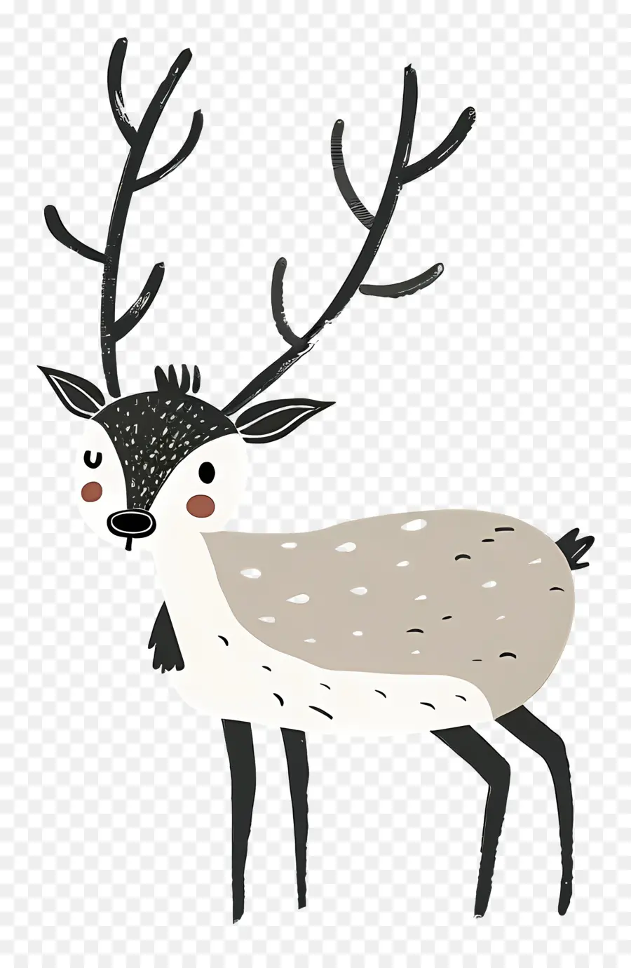 Rusa Natal，Rusa Kartun PNG