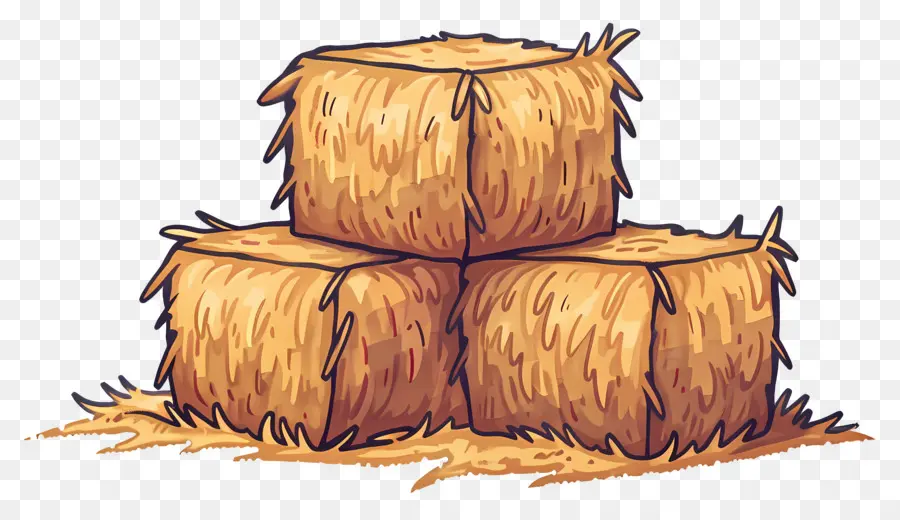 Tumpukan Jerami，Hay Bale PNG