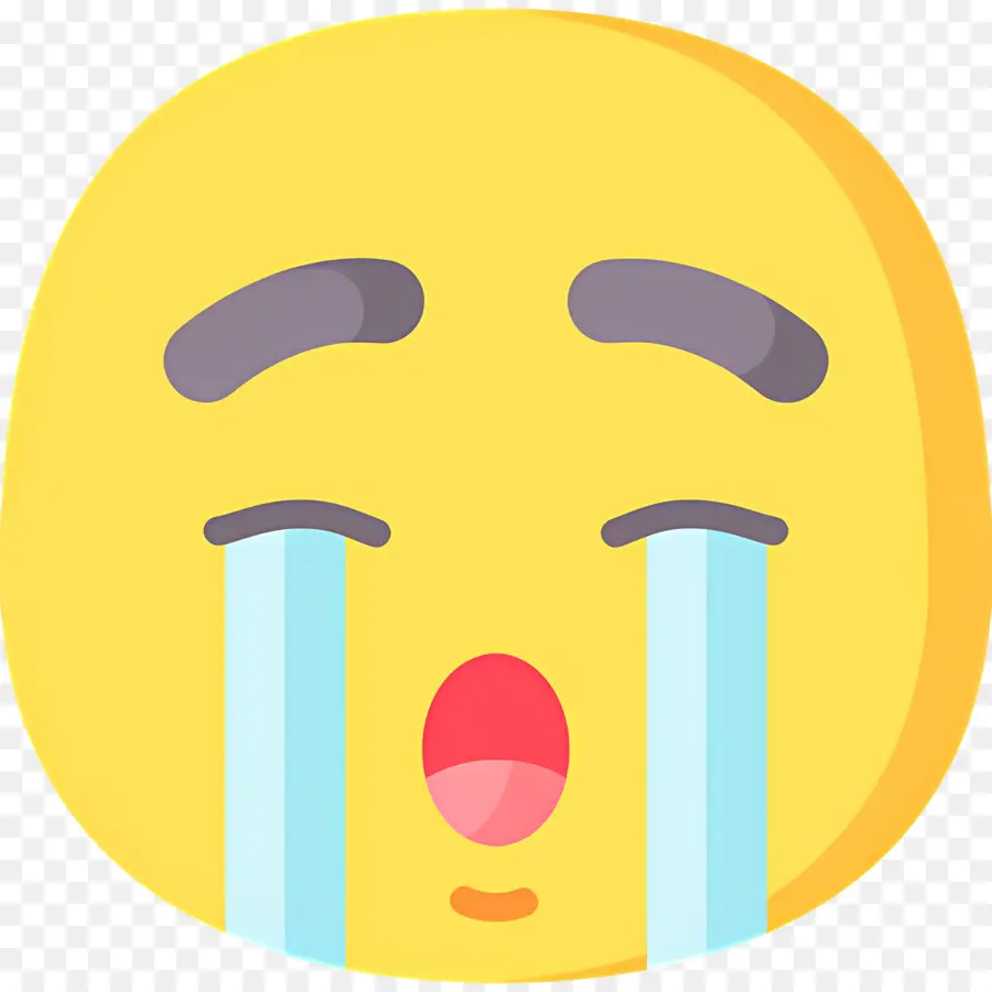 Emoji Menangis，Wajah Menangis PNG