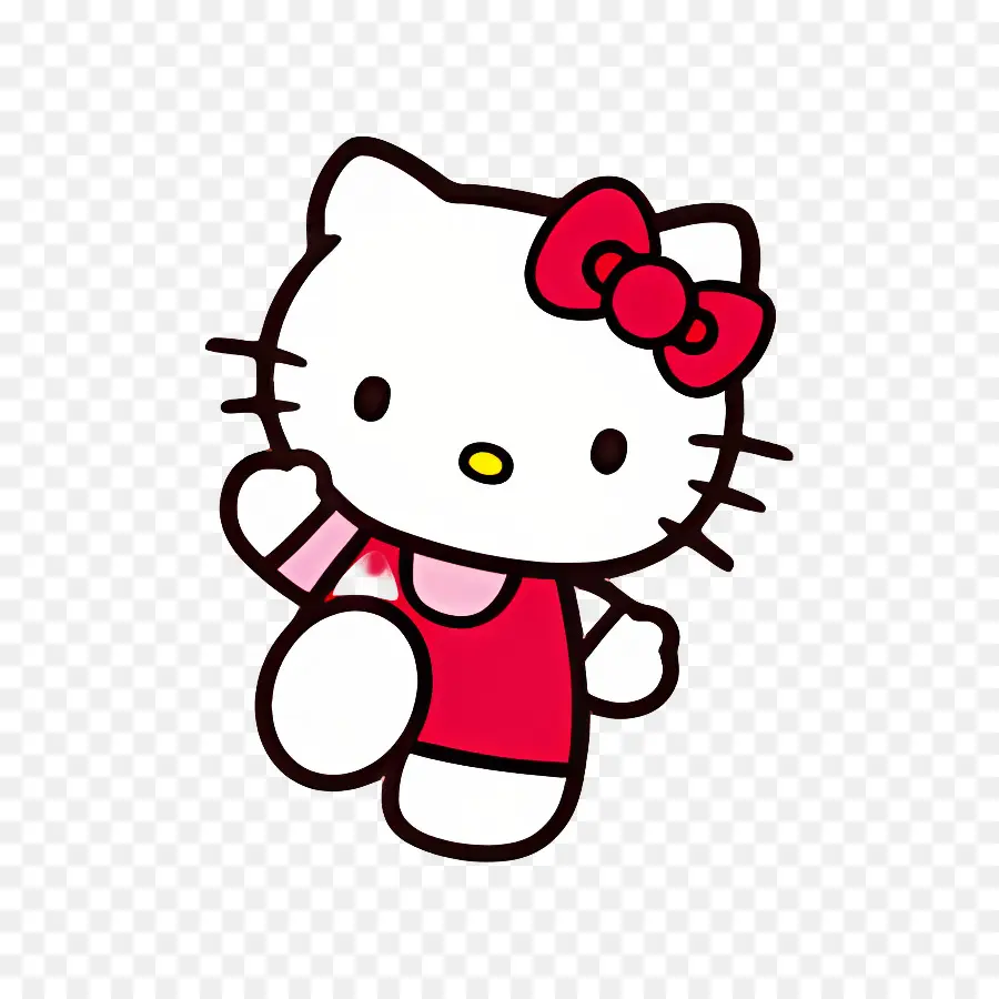 Halo Kitty，Kucing Kartun PNG