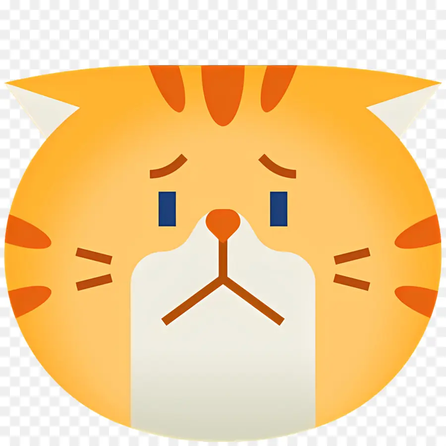 Emoji Kucing，Kucing Sedih PNG