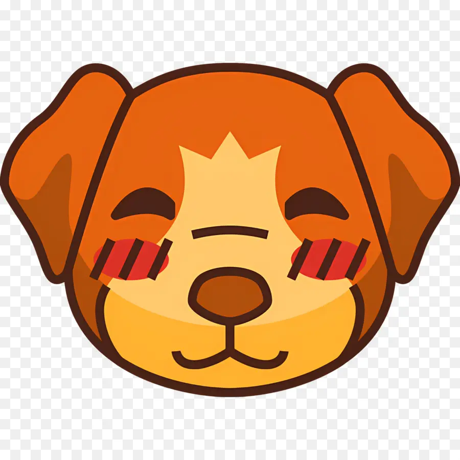 Emoji Anjing，Anjing Memerah PNG