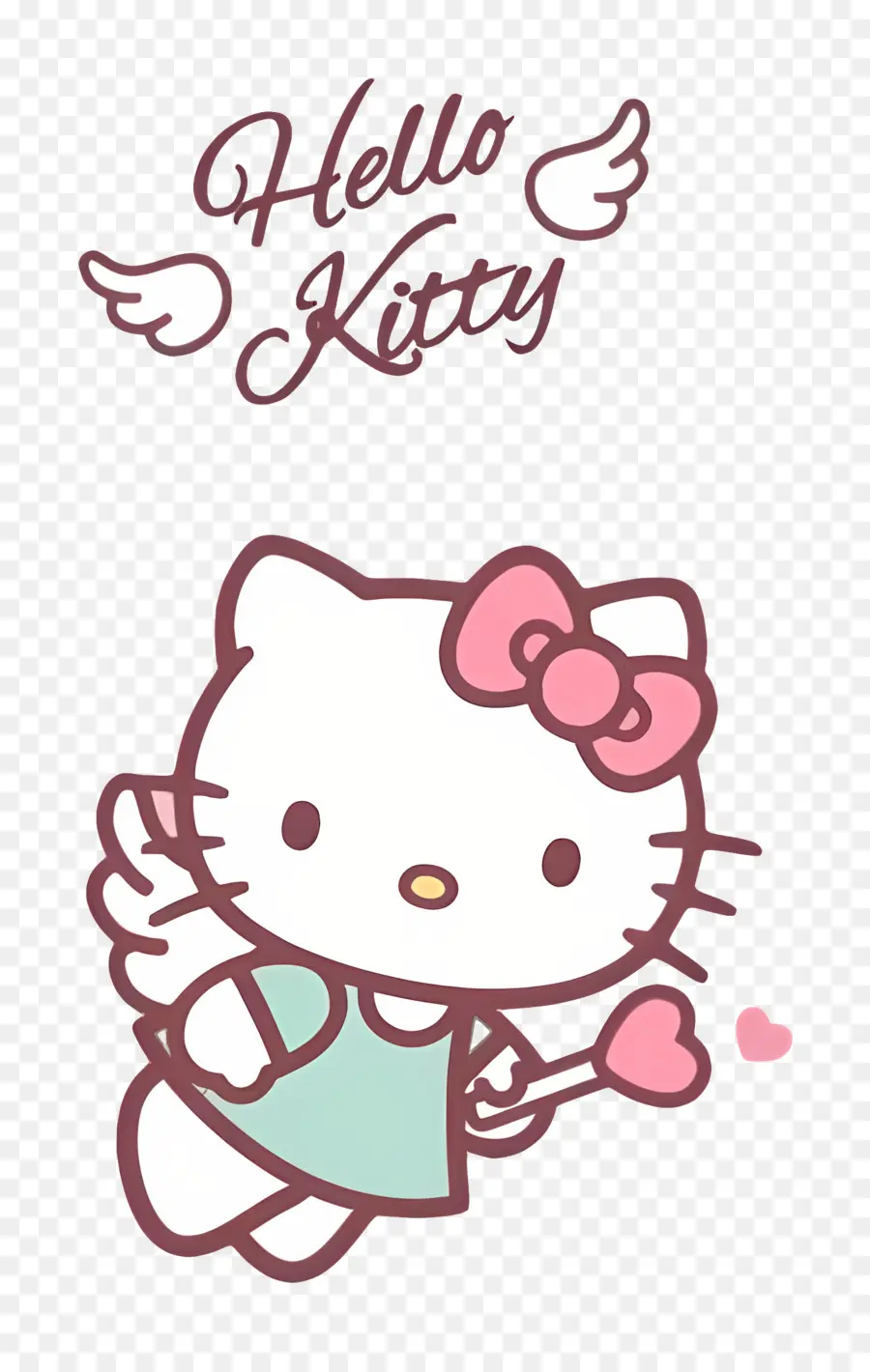 Halo Kitty，Hello Kitty Dengan Sayap PNG