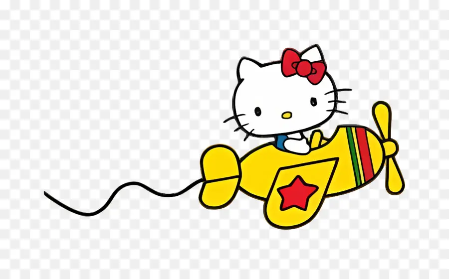 Halo Kitty，Hello Kitty Di Pesawat PNG