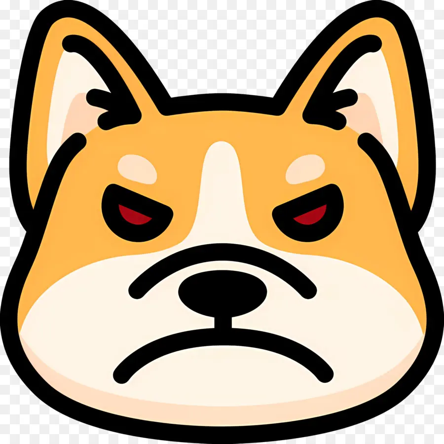 Emoji Anjing，Anjing Marah PNG