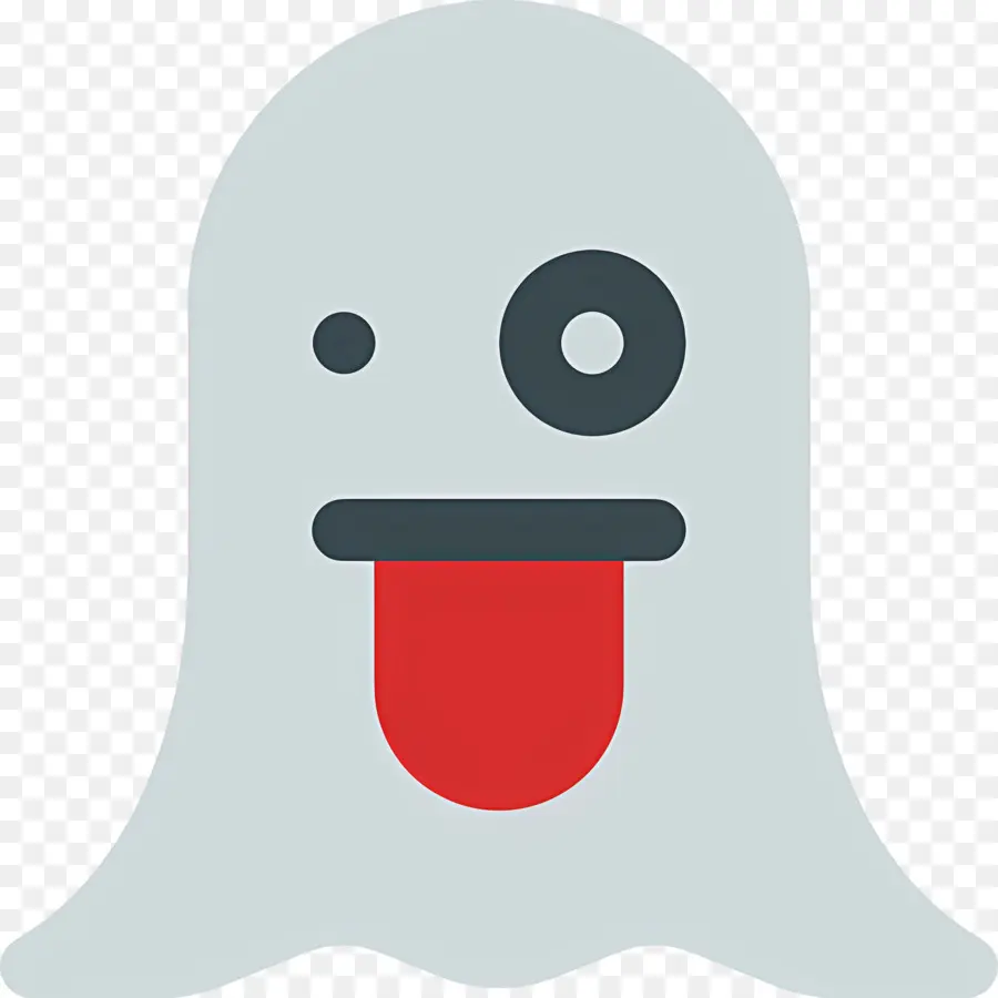 Emoji Hantu，Hantu Yang Mengedipkan Mata PNG