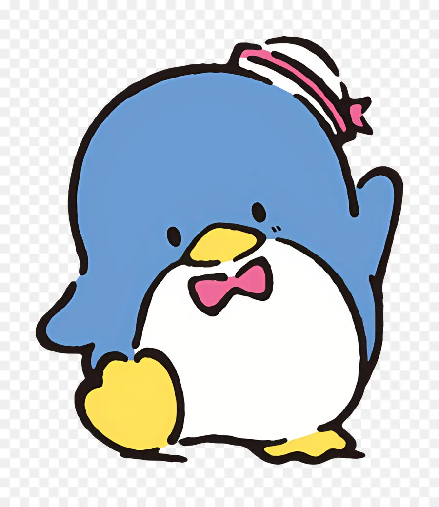 Tuksedo，Penguin Biru Dengan Dasi Kupu Kupu PNG