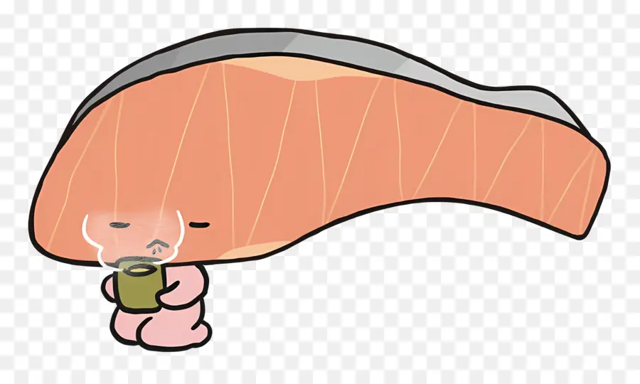 Kirimichan，Karakter Salmon Yang Lucu PNG