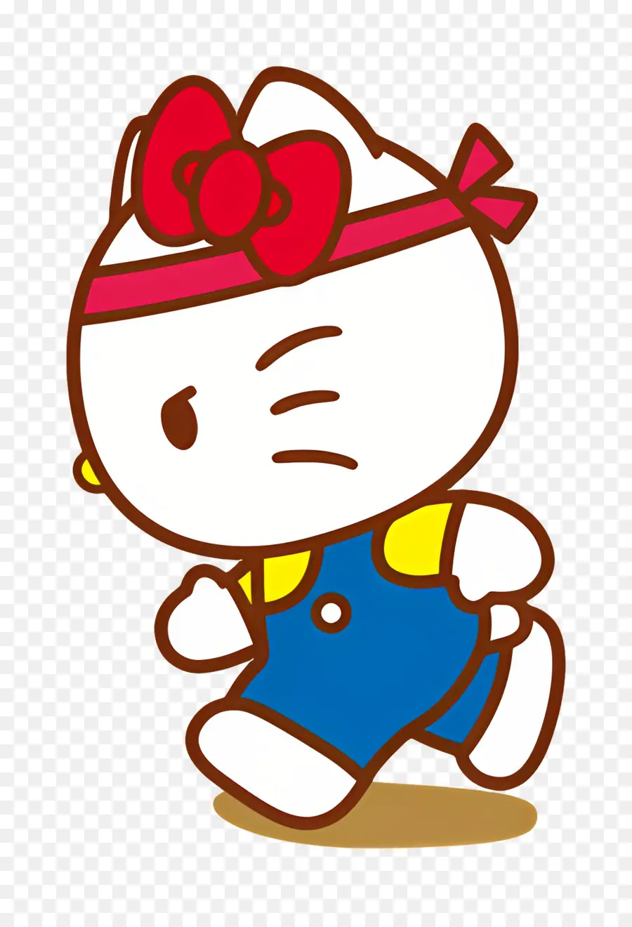 Halo Kitty，Hello Kitty Berlari PNG