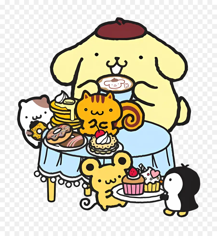 Pompompurin，Karakter Lucu PNG