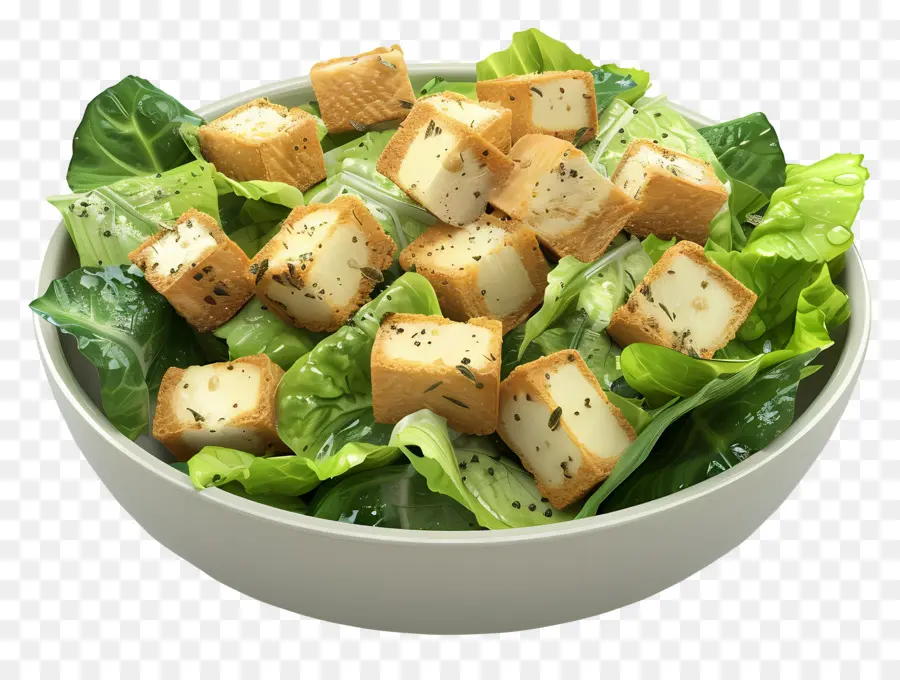 Salad Kaisar，Salad Dengan Crouton PNG