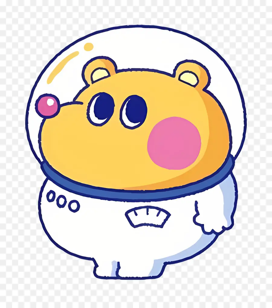 Kumamilen，Beruang Dalam Setelan Astronot PNG