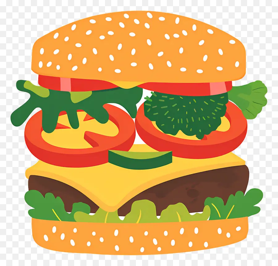 Burger Vegetarian，Hamburger PNG