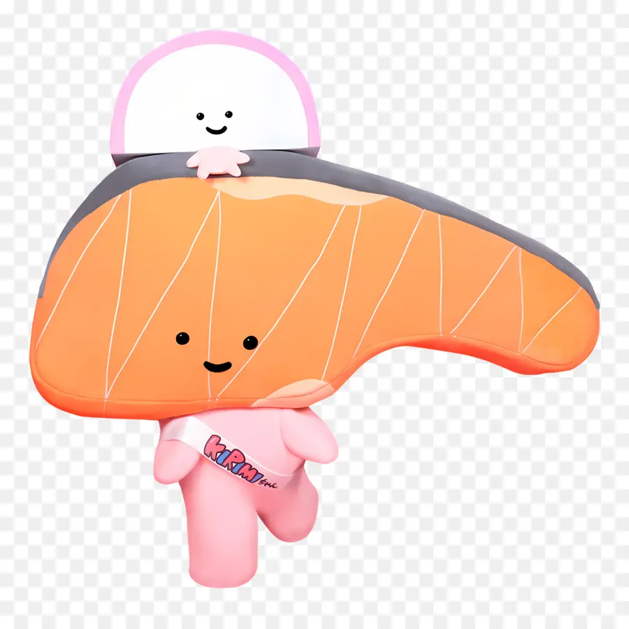 Kirimichan，Karakter Sushi Salmon PNG