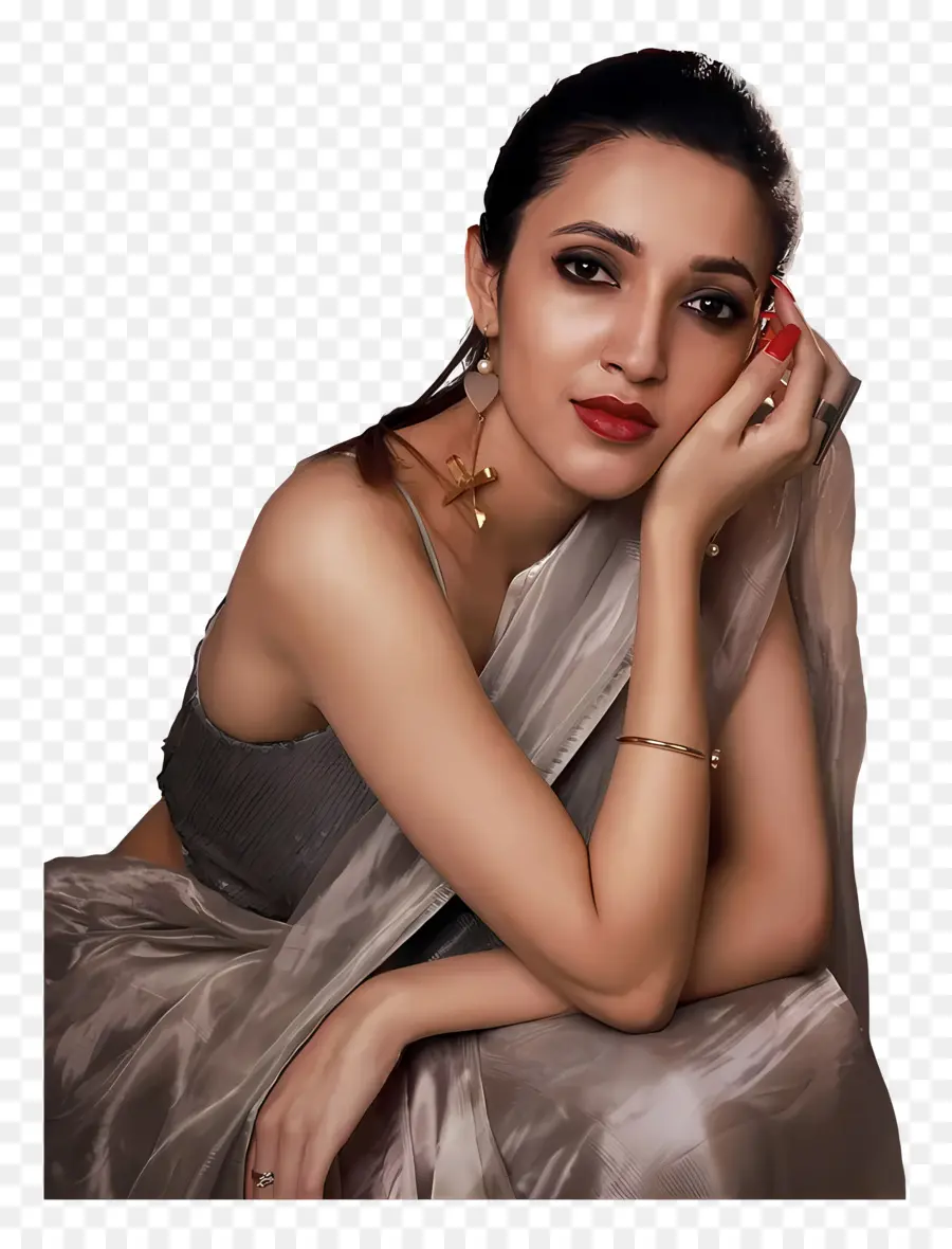 Neha Shetty，Wanita Dalam Saree PNG