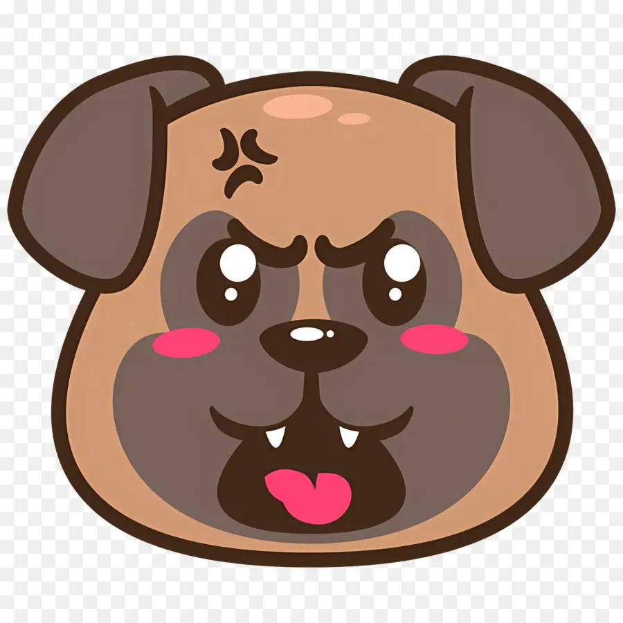 Emoji Anjing，Wajah Anjing PNG