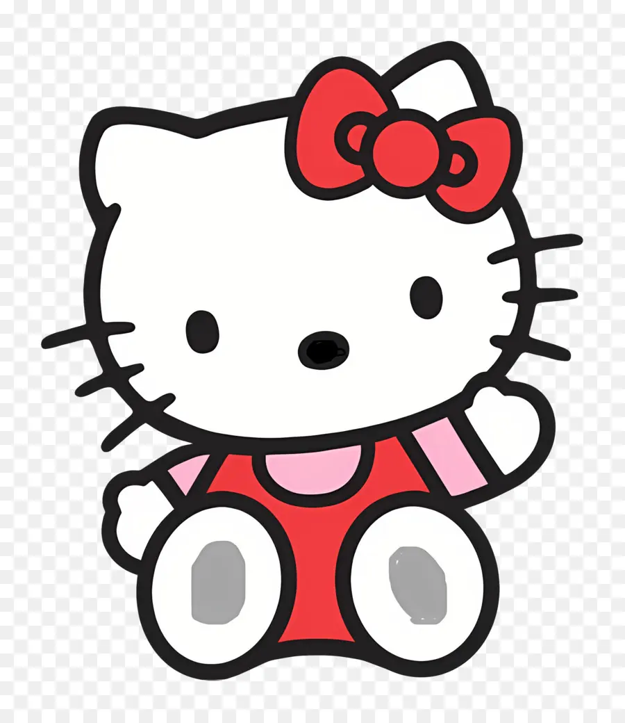 Halo Kitty，Kucing Kartun PNG