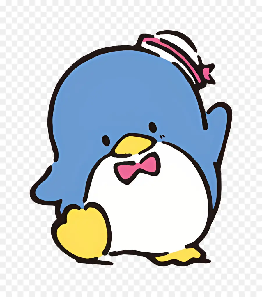 Tuksedo，Penguin Biru Dengan Dasi Kupu Kupu PNG