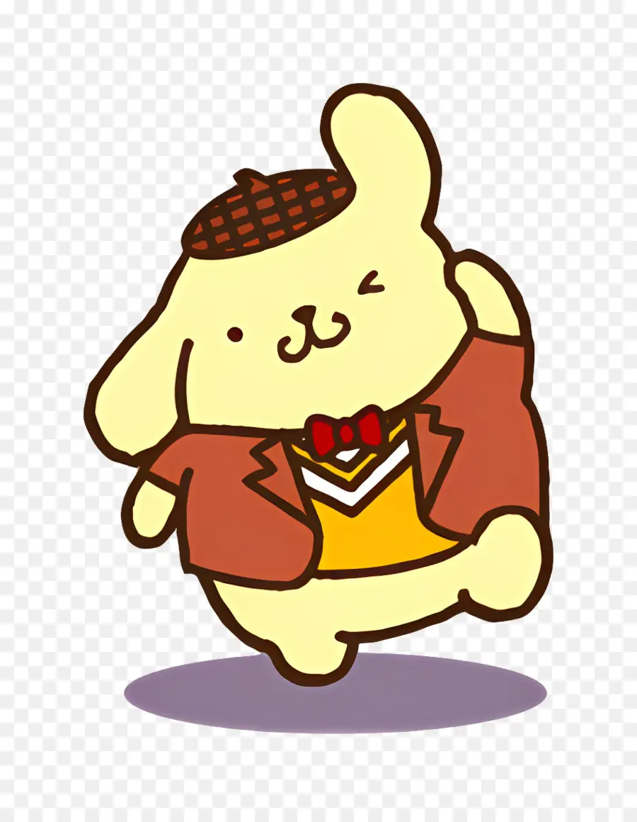 Pompompurin，Karakter Kuning Dalam Pakaian PNG