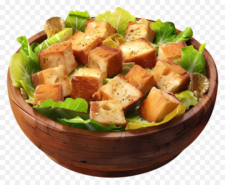 Salad Kaisar，Salad Tahu PNG