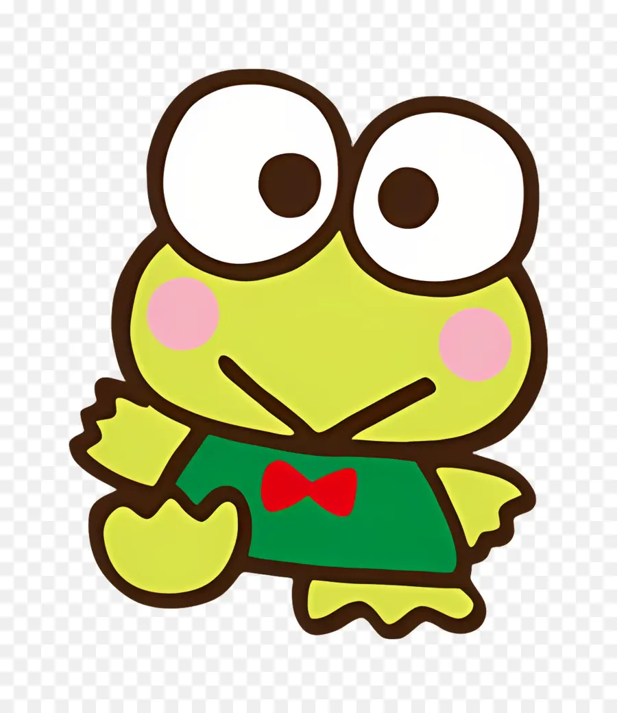 Keroppi，Katak Hijau Berbaju Merah PNG