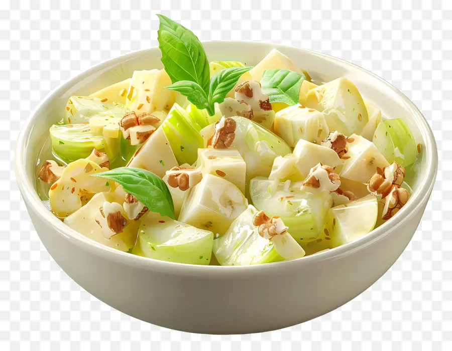 Salad Waldorf，Salad Seledri Dan Keju PNG